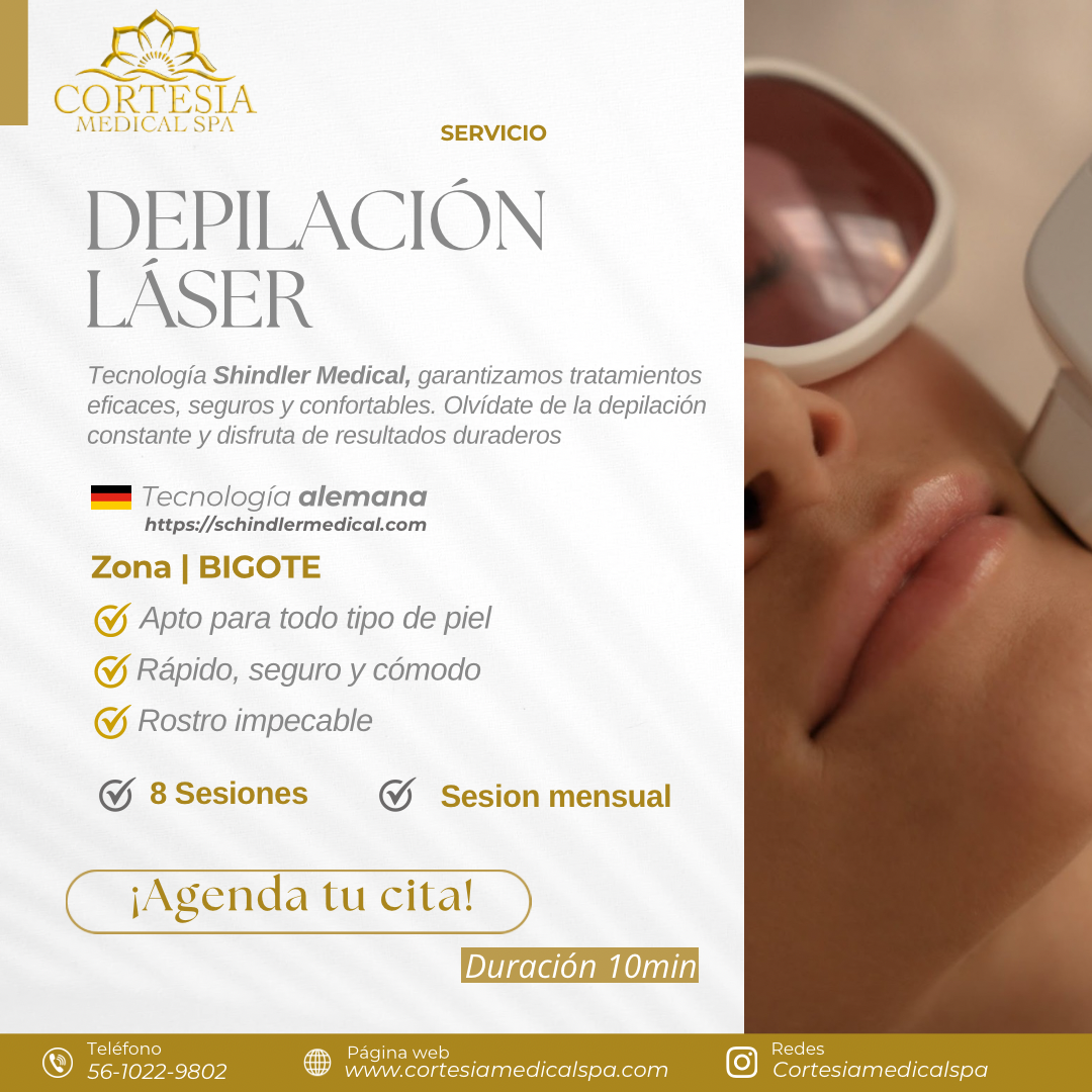 Depilación Láser Bigote ( 8 sesiones)