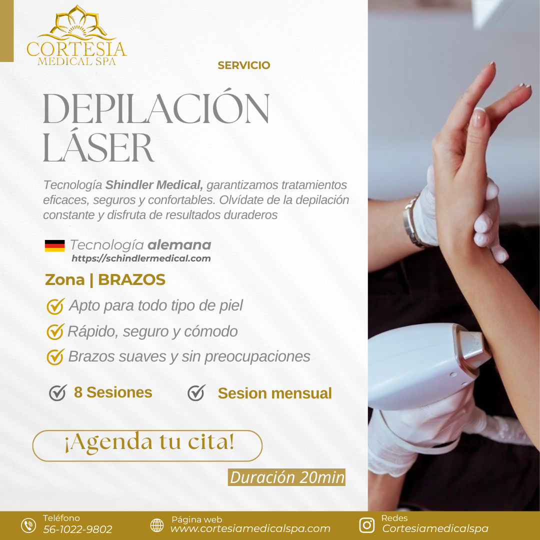Depilación Láser Brazos ( 8 sesiones)