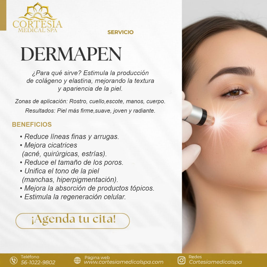 Dermapen 3 Sesiones 🥇