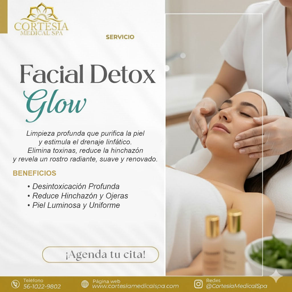 Facial Detox Glow - Limpieza profunda + Skin Glow en una sola sesión